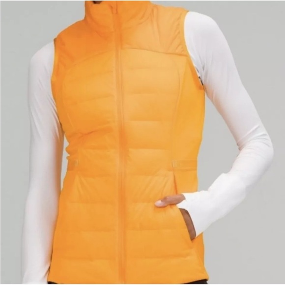 NWT Lululemon Down for It All Vest Clementine Size 6 🍊 - Picture 2 of 12